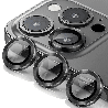 iPhone 15 Pro Max Best Quality Camera Lens Protector for Rear Camera: Adhesive & Anti-Fingerprint, Compatible with Cases with Wi