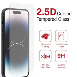 iPhone 15 High Hardness Tempered Glass Screen Protector Stain-Resistant, Triple Strength, Protection Against Shatter, Scratch & 