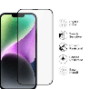 iPhone 15 High-Quality Tempered Glass Screen Protector Full-Screen Coverage, Black Edge, Scratch & Stain-Resistant, Tough, HD Cl