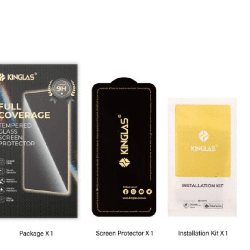 iPhone 15 High-Quality Tempered Glass Screen Protector Full-Screen Coverage, Black Edge, Scratch & Stain-Resistant, Tough, HD Cl