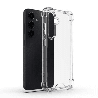 Samsung Galaxy S25 Transparent Tough Case Cover: Drop-Resistant Non-Toxic Materials, Long Lasting, Strong Military-Grade Shock P