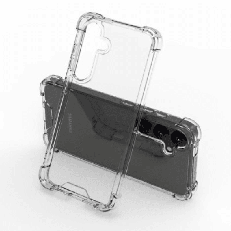 Samsung Galaxy Transparent Tough Case Cover Drop-Resistant Non-Toxic Materials, Long Lasting, Strong Military-Grade Shock Protec