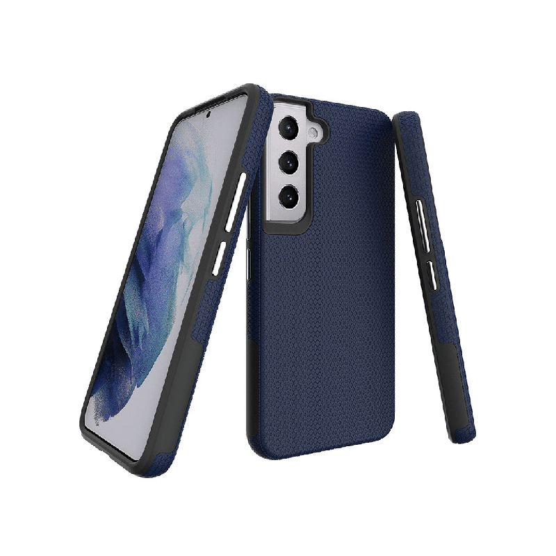 iPhone 14 Durable Rugged Case Cover: Lightweight, Flexible & Strong, Heavy-Duty Shockproof protection - Navy