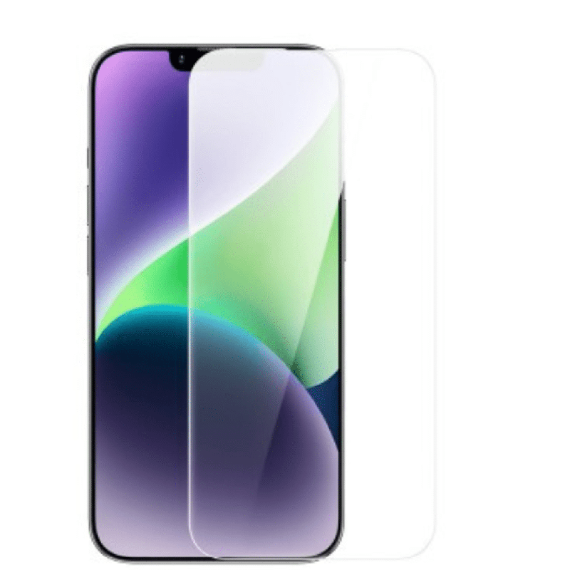 iPhone 14 Full-Screen Coverage Tempered Glass Screen Protector: HD Clarity, Anti-Shock, Grease & Scratch Resistant, Maintains Ul
