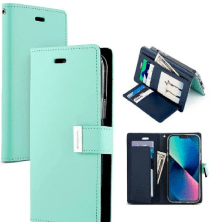 iPhone 14 Plus Shock-Resistant Flip Wallet Case Cover with Front Cover: High-Quality Featuring Multiple Card Slots, Magnetic Clo