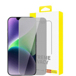 iPhone 14 Plus High-Quality Privacy Protection Tempered Glass Screen Protector: Crystal Clear, Dust-Proof, Durable, Stain-Resist