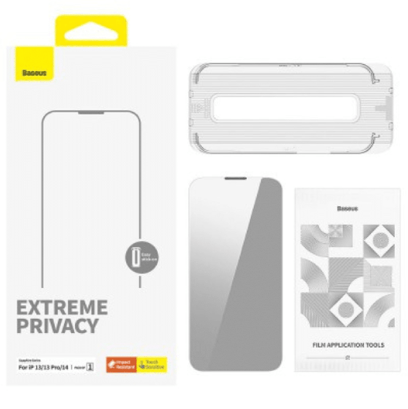 iPhone 14 Pro Max High-Quality Privacy Protection Tempered Glass Screen Protector: Crystal Clear, Dust-Proof, Durable, Stain-Res