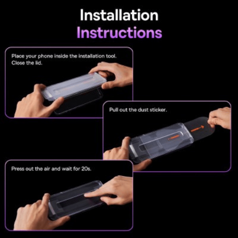 iPhone 14 Pro Max High-Quality Privacy Protection Tempered Glass Screen Protector: Crystal Clear, Dust-Proof, Durable, Stain-Res
