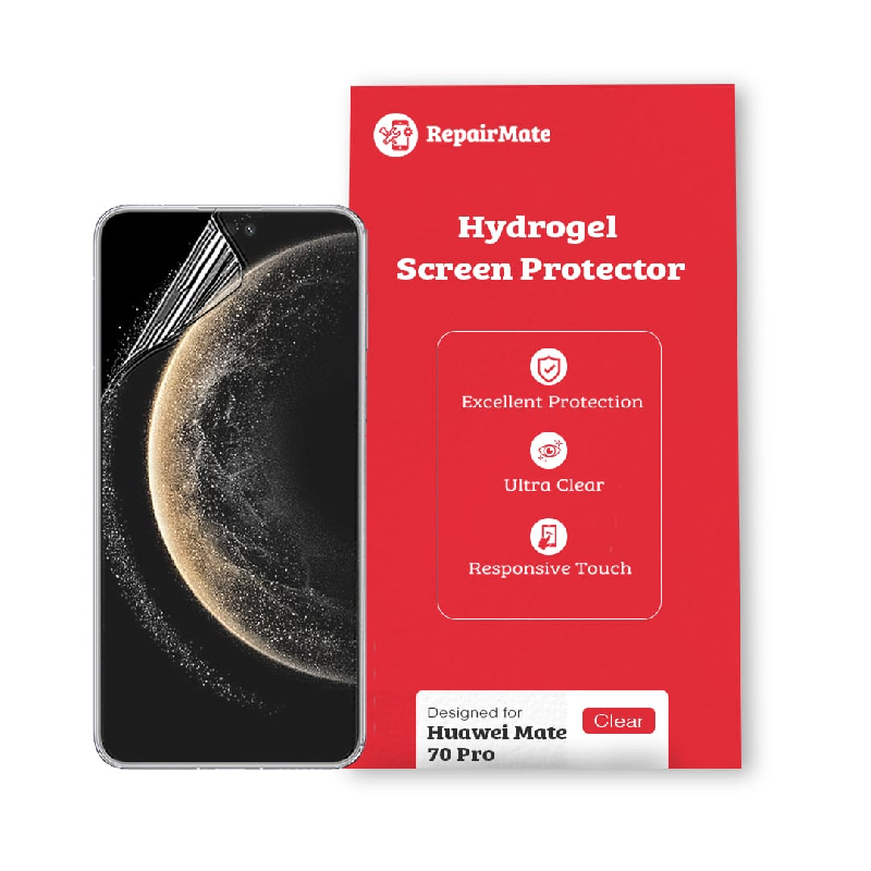 Huawei Mate 70 Pro Compatible Hydrogel Screen Protector Full Cover [2 Pack]