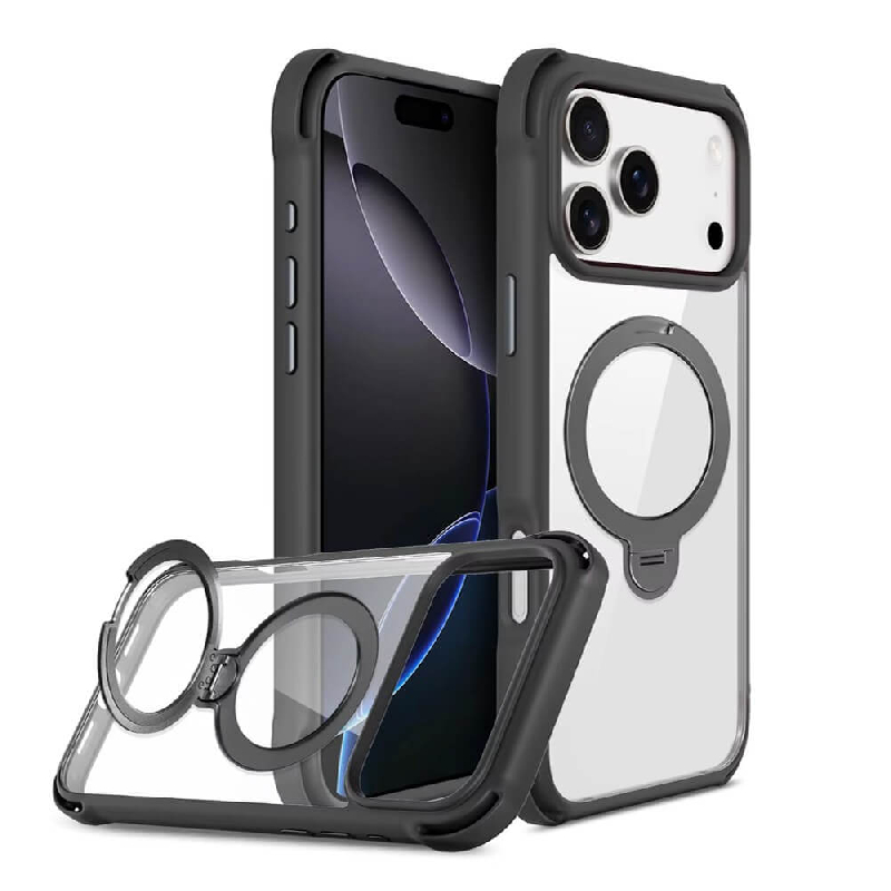 iPhone 17 Pro Max Rebound Drop Protection Case Cover With Magnetic Ring-5