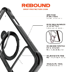 iPhone 17 Pro Max Rebound Drop Protection Case Cover With Magnetic Ring