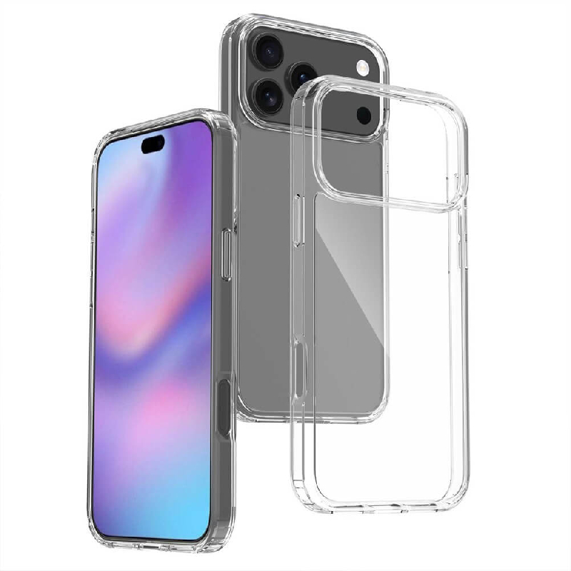 iPhone 17 Pro Max High Quality Acrylic + TPU Hybrid Transparent Case Cover2