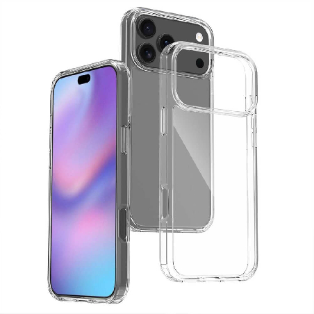 iPhone 17 Pro Max High Quality Acrylic + TPU Hybrid Transparent Case Cover2