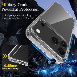 iPhone 17 Pro Max High Quality Acrylic + TPU Hybrid Transparent Case Cover4