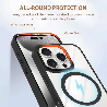 iPhone 17 Pro Max Metal Camera Lens Transparent Case Cover With Magnetic Ring8