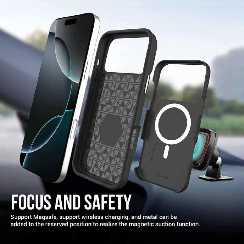 iPhone 17 Pro Max Rugged Shockproof Case Cover With Magnetic Ring12