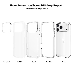 iPhone 17 Pro Max Ultimake Shockproof Case Cover Without Magsafe4