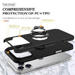 iPhone 17 Pro Max Magnetic Ring Holder Shockproof Case Cover6