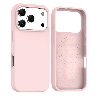 iPhone 17 Pro Max Liquid Silicone Case Cover with Magnetic Ring Compressed Australia - Pink