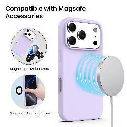 iPhone 17 Pro Max Liquid Silicone Case Cover with Magnetic Ring Compressed1