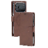 iPhone 17 Pro Max Wallet Folio Diary Case With MagSafe Combability & Card Slots - Brown