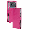 iPhone 17 Pro Max Wallet Folio Diary Case With MagSafe Combability & Card Slots - Hot Pink