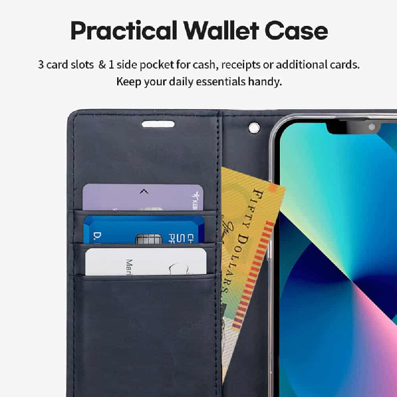 iPhone 17 Pro Max Wallet Folio Diary Case With MagSafe Combability & Card Slots 2