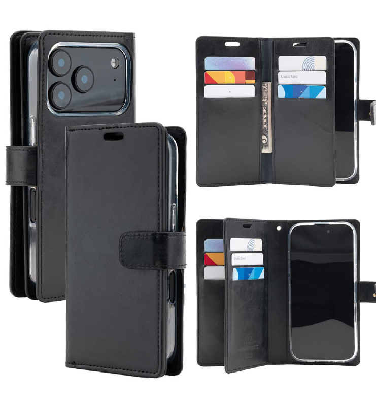 iPhone 17 Pro Max Wallet Folio Diary Case With MagSafe Combability & 9 Card Slots Australia - 1