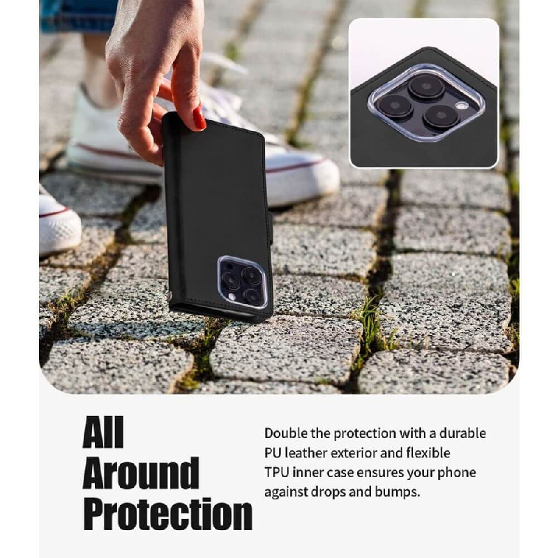 iPhone 17 Pro Max Wallet Folio Diary Case With MagSafe Combability & 9 Card Slots Australia - 4
