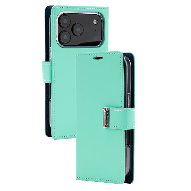 iPhone 17 Pro Max Wallet Folio Diary Case With Card Slots Australia Mint