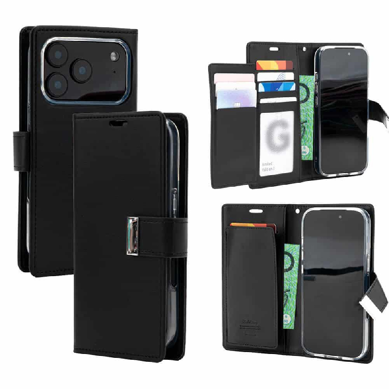 iPhone 17 Pro Max Wallet Folio Diary Case With Card Slots Australia 1