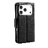 iPhone 17 Pro Max Wallet Folio Diary Flip PU Leather Wallet Case with Card Slot Australia - Black2