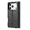 iPhone 17 Pro Max 2 in 1 Detachable Flip Leather Wallet Dairy Case With Magnetic Card Holder Australia Stock Black