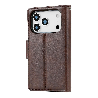 iPhone 17 Pro Max 2 in 1 Detachable Flip Leather Wallet Dairy Case With Magnetic Card Holder Australia Stock Brown