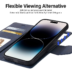 iPhone 17 Pro Max 2 in 1 Detachable Flip Leather Wallet Dairy Case With Magnetic Card Holder Australia Stock 5