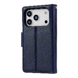 iPhone 17 Pro Max 2 in 1 Detachable Flip Leather Wallet Dairy Case With Magnetic Card Holder Australia Stock Navy