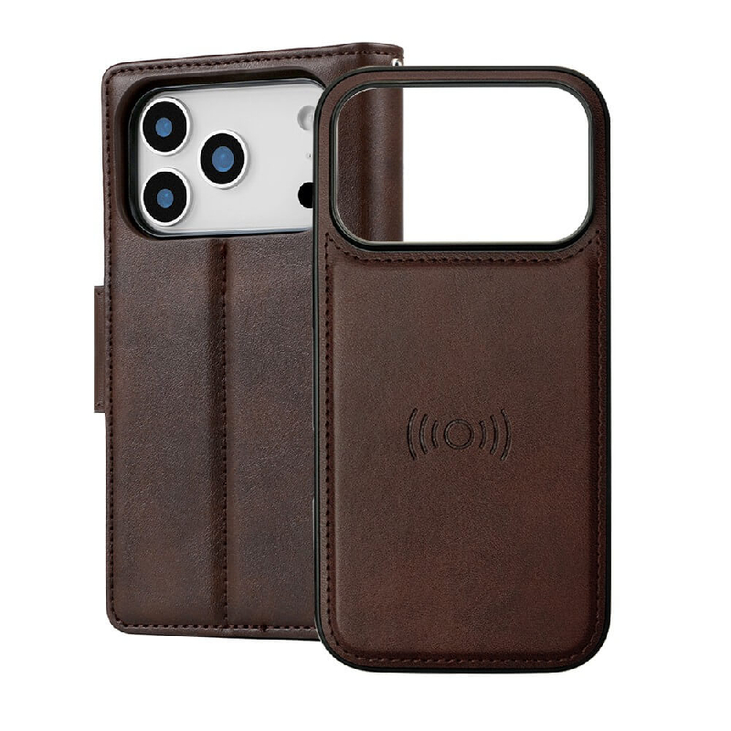 iPhone 17 Pro Max 2 in 1 Detachable Flip Leather Wallet Dairy Case With Magnetic Card Holder Australia Stock 1