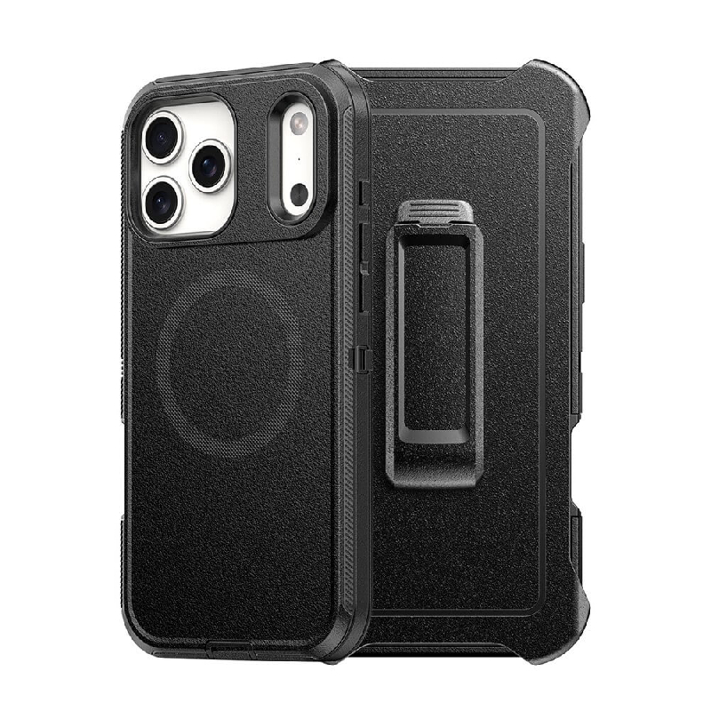 iPhone 17 Pro Max Shockproof Rugged Armor Hard Plastic Case Cover Belt Clip With MagSafe Compatibility Australia BL