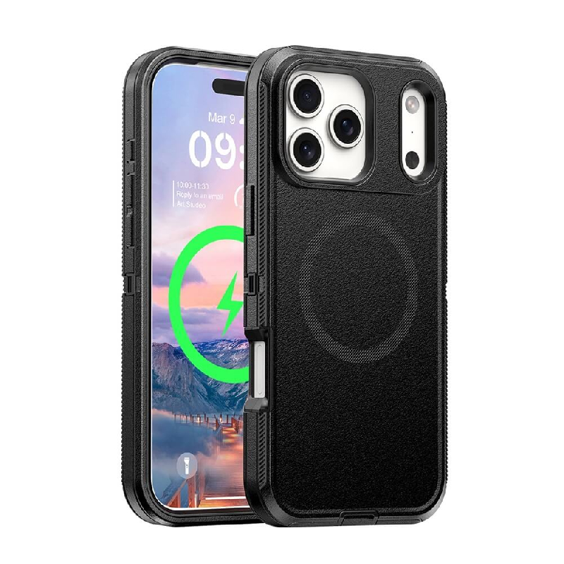 iPhone 17 Pro Max Shockproof Rugged Armor Hard Plastic Case Cover Belt Clip With MagSafe Compatibility Australia1