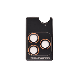 iPhone 17 Pro MaxIndividual Metal Ring HD Tempered Glass Camera Lens Protector Australia Orange