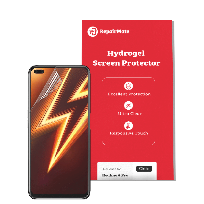 Realme 6 Pro Compatible Hydrogel Screen Protector Full Cover [2 Pack]