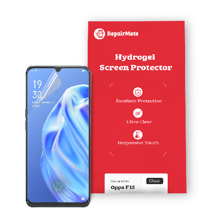 Oppo F15 Compatible Hydrogel Screen Protector Full Cover[2 Pack]