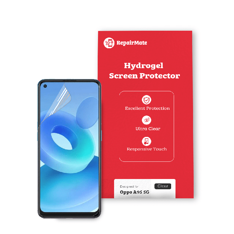 Oppo A95 5G Compatible Hydrogel Screen Protector Full Cover[2 Pack]