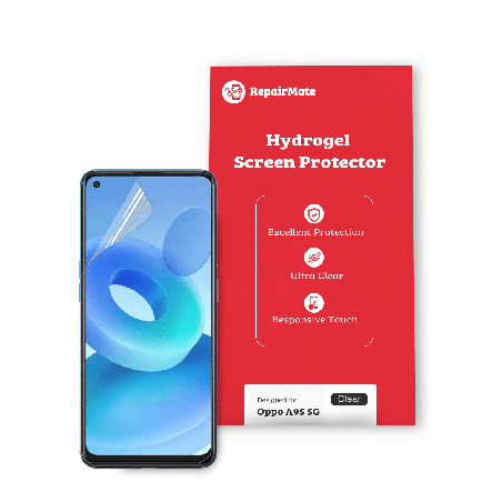 Oppo A95 5G Compatible Hydrogel Screen Protector Full Cover[2 Pack]