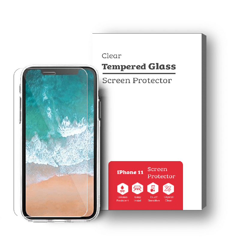 iPhone 11 Compatible Screen Protector With 9H Premium Tempered Glass [2 Pack]