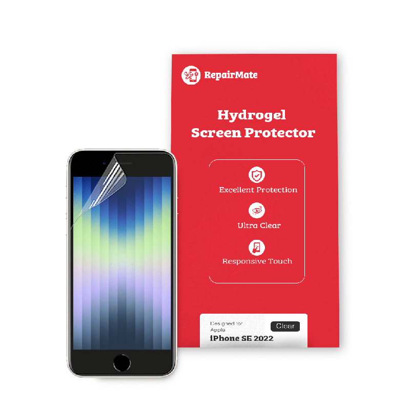 iPhone SE 2022 Compatible Hydrogel Screen Protector Full Cover [2 Pack]
