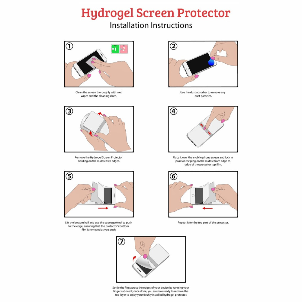 Xiaomi POCO F6 Pro 5G Hydrogel Screen Protector - Step-by-Step Installation Guide