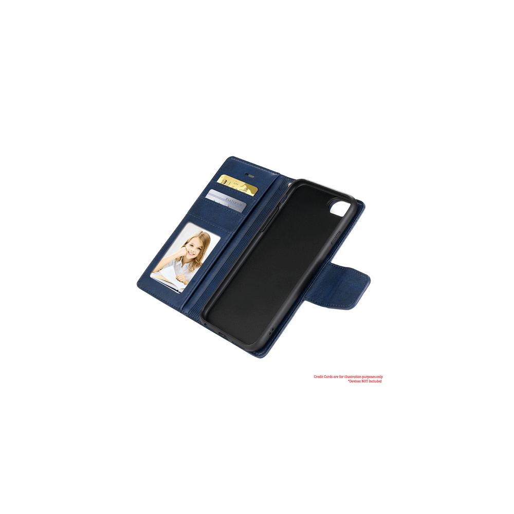 iPhone SE 2022 Compatible Case Cover Detachable Magnetic Flip Leather