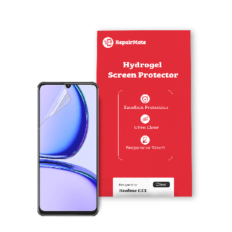 Realme C53 Compatible Hydrogel Screen Protector Full Cover [2 Pack]