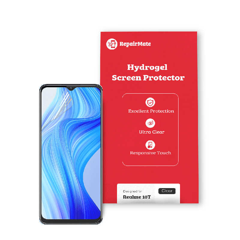 Realme 10T Compatible Hydrogel Screen Protector Full Cover [2 Pack]